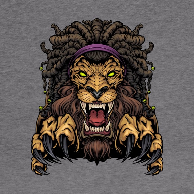 Lion with Dreadlocks by FlylandDesigns